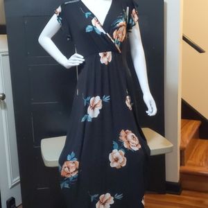 Loveappella - Black Floral Summer Dress - LP